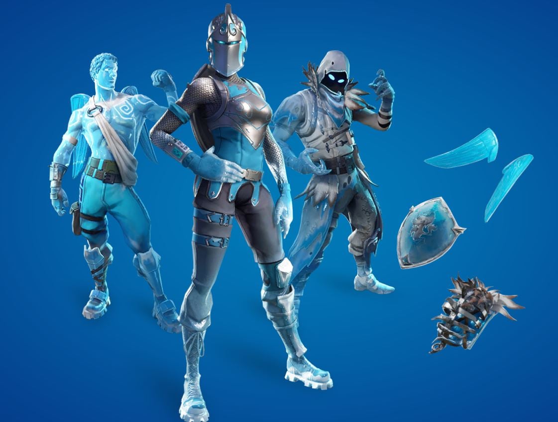 Ледяные легенды фортнайт. Ледяной пак ФОРТНАЙТ. Frozen Legends Pack Fortnite. Набор ледяные легенды ФОРТНАЙТ.