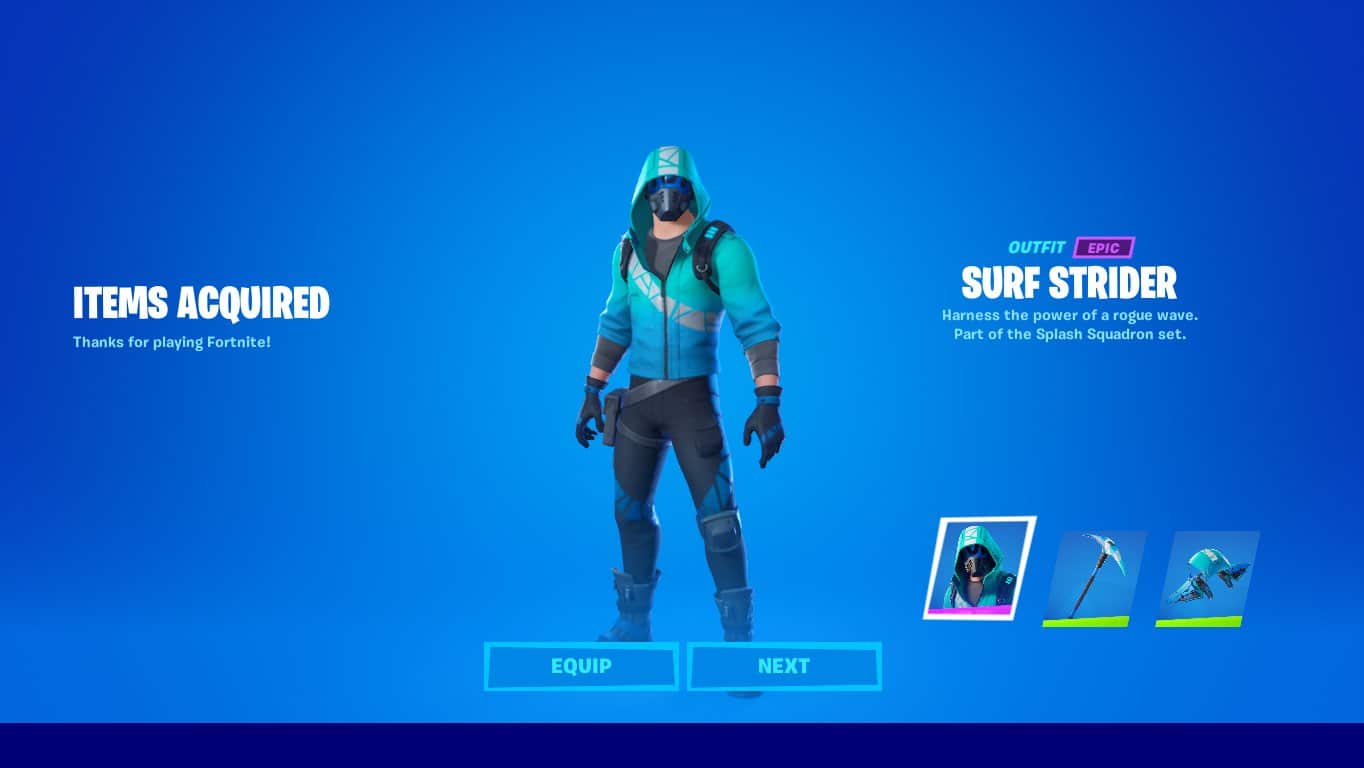 Intel X Fortnite Software Offer How To Get The Free Surf Strider Skin Splash Squadron Set Fortnite Insider