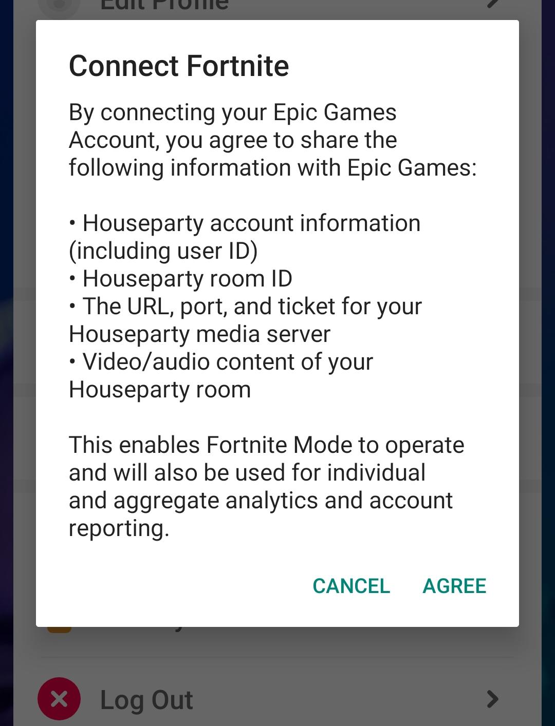 Houseparty X Fortnite How To Connect House Party To Fortnite Epic Games Account Fortnite Insider