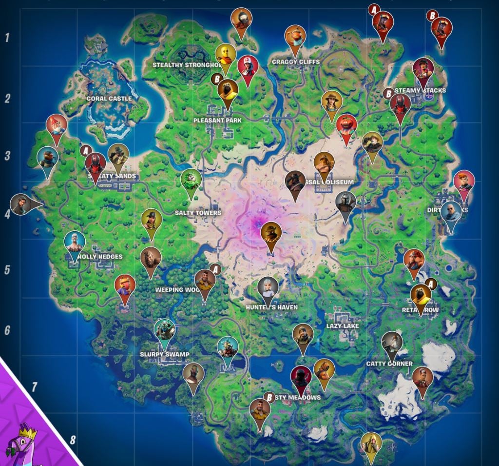 All Npc Fortnite Locations All Characters Npc In Fortnite Season 5