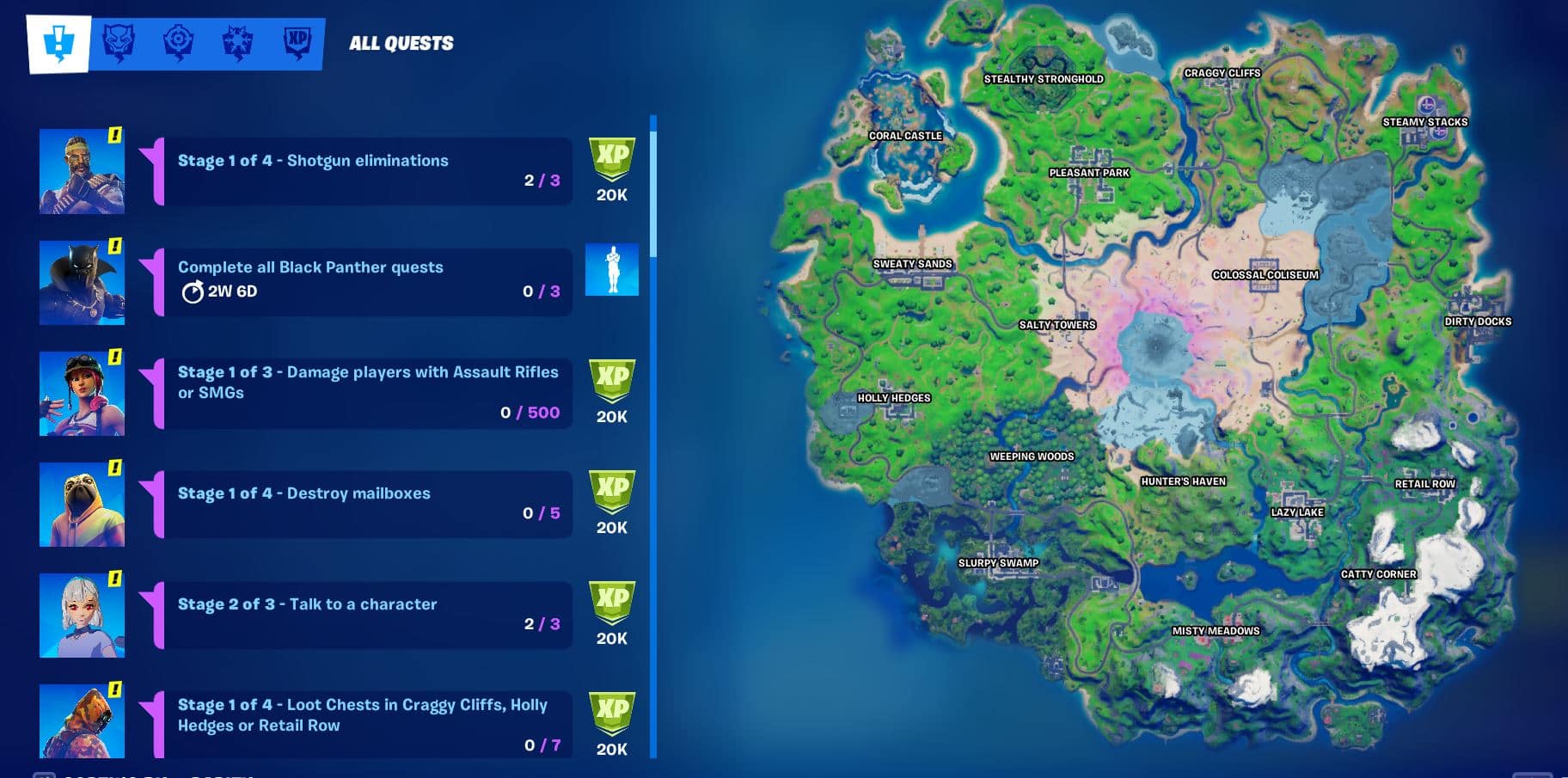 Fortnite Challenges