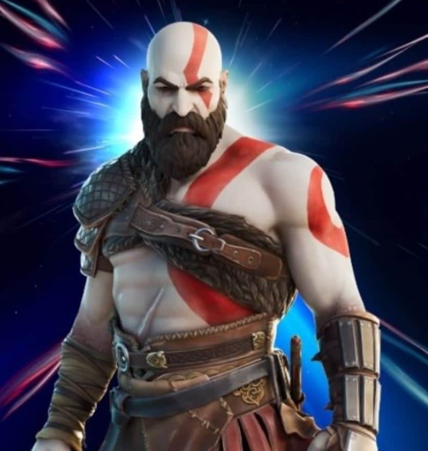 kratos skin color before white