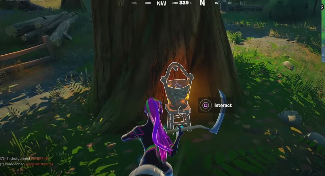 Fortnite Collect Maple Syrup Buckets in Weeping Woods Locations