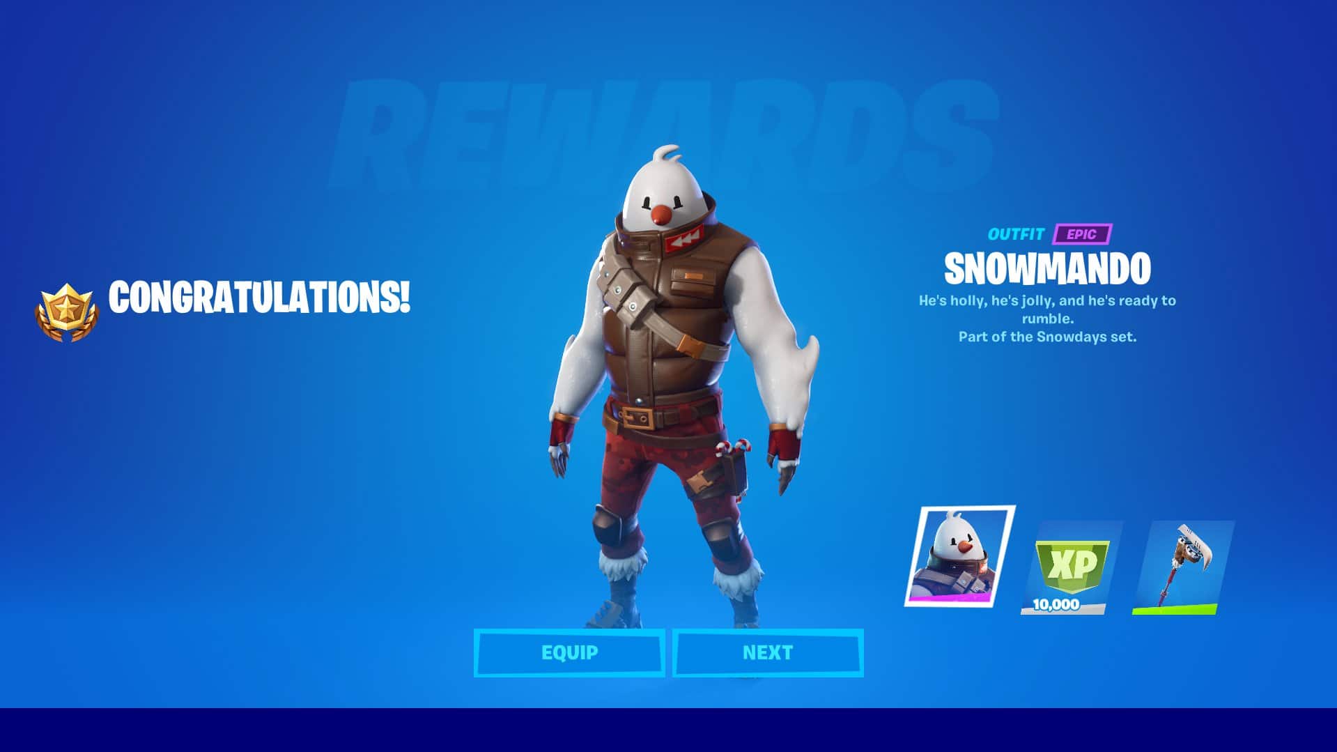 Free Fortnite Christmas theme: how to unlock / get the Snowmando operation theme