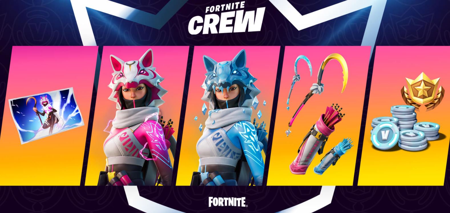 Fortnite February Crew Pack Vi Fortnite Skin and other cosmetics