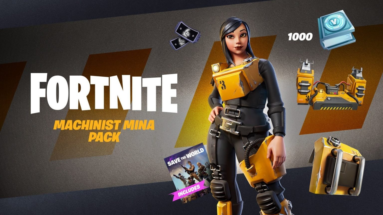 Fortnite Machinist Mina Skin Pack Release Date & Cosmetics - Fortnite ...