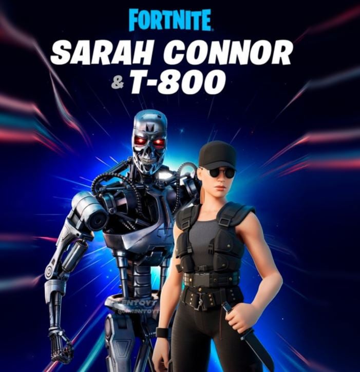 T-800 and Sarah Connor Fortnite Skins