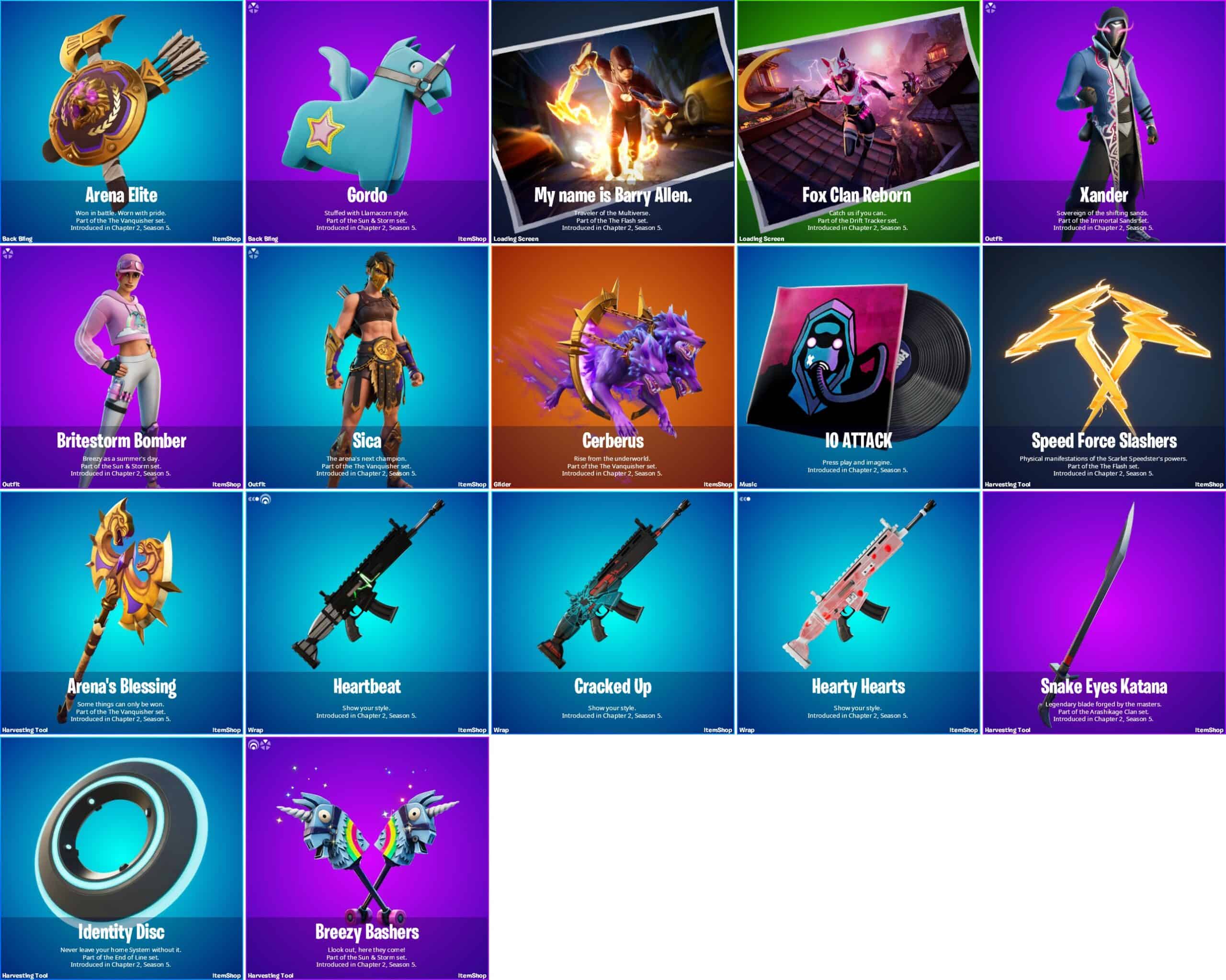 Fortnite v15.40 Leaked Cosmetics