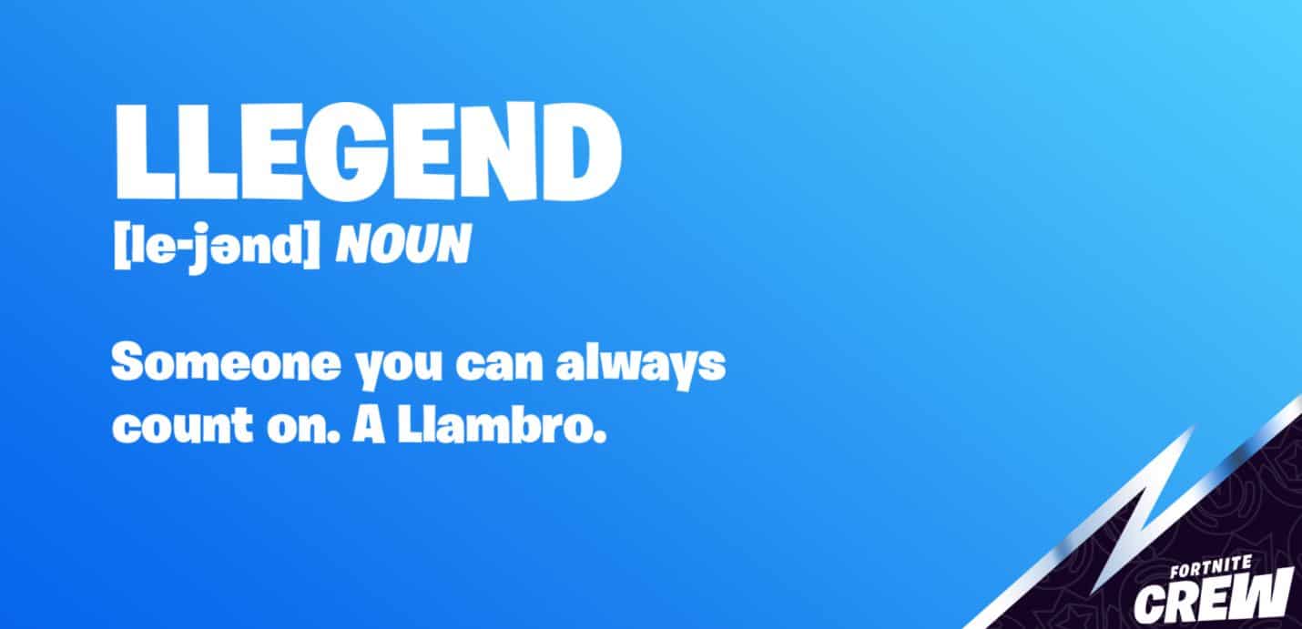 Llambro Fortnite teaser