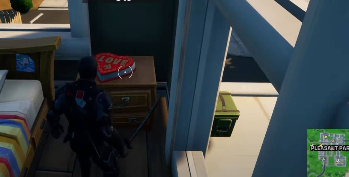 chocolate boxes Fortnite pleasant park location