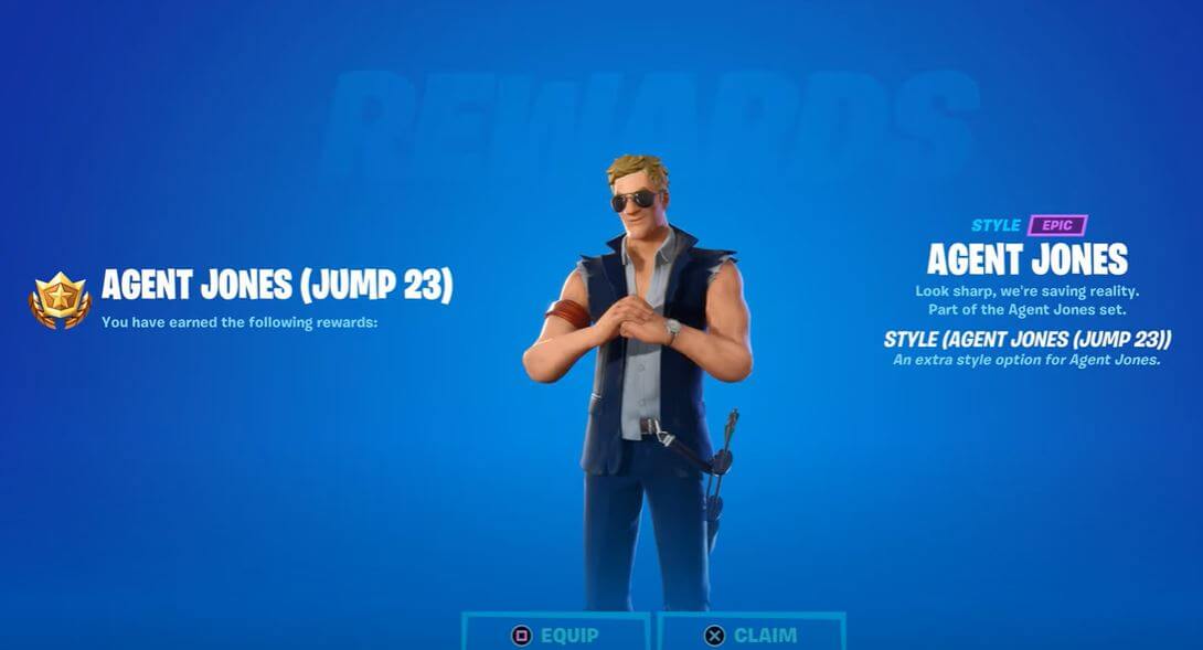 Agent Jones Jump 23 Skin Style