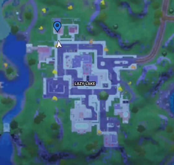 Fortnite Lazy Lake Anomaly Map Location