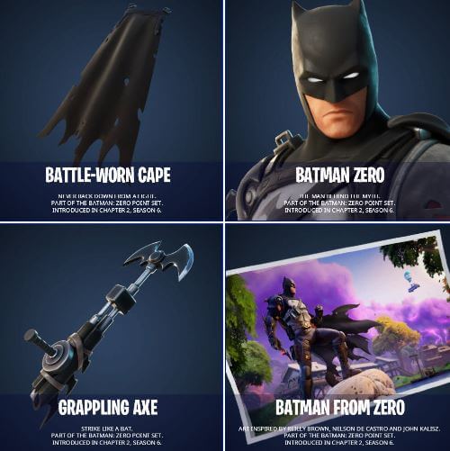 Fortntie Batman Zero Point Bundle