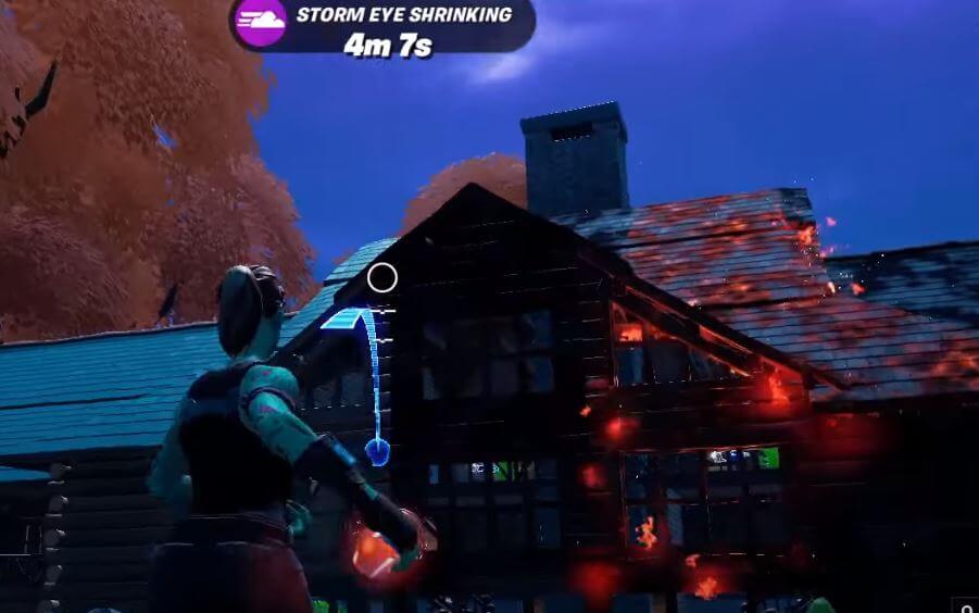 set structures on fire fortnite