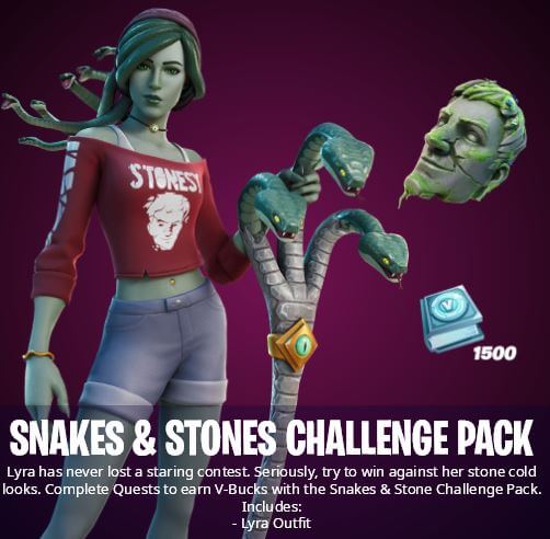 Snakes & Stones Fortnite Pack