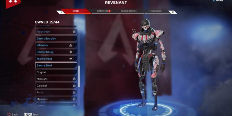 Apex Legends Revenant Sakura Steel Exclusive Prime Skin