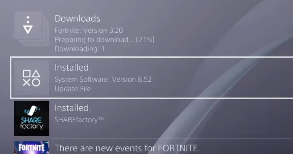 PS4 8.52 System Software Update Patch Notes