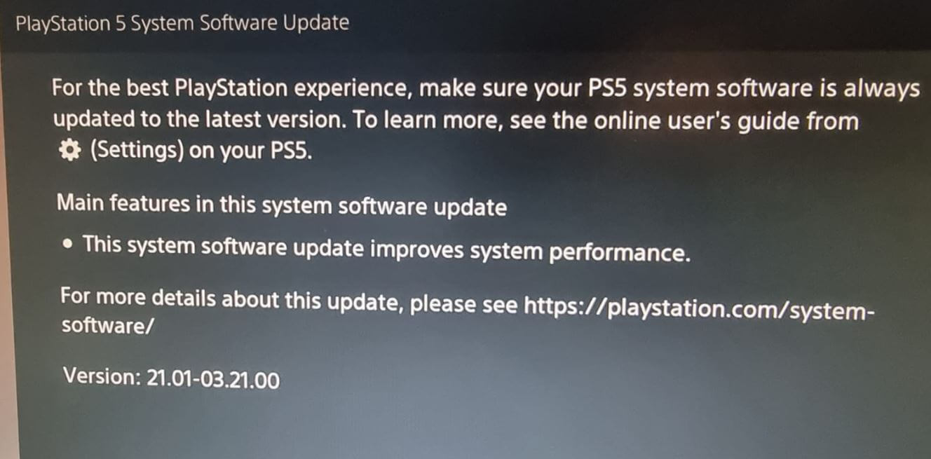New PS5 System Software Update July 8 2021