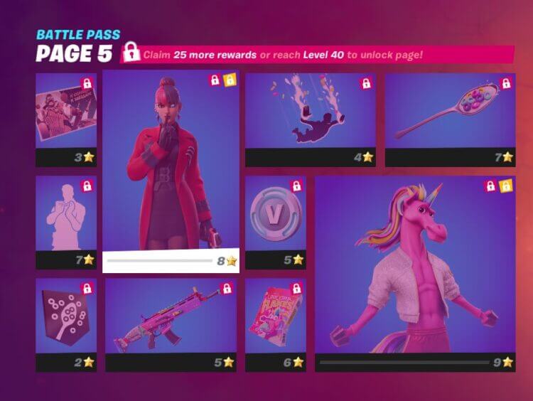 All Fortnite Chapter 2 Season 8 Season 18 Battle Pass Cosmetics Items Skins Pickaxes