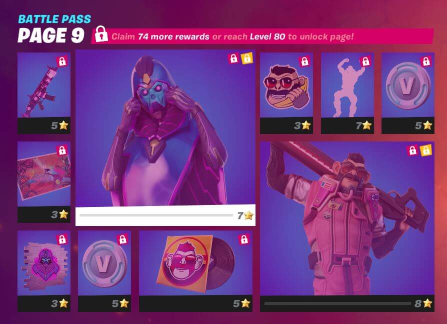 Fortnite Chapter 2, Season 8 Battle Pass - Page 9