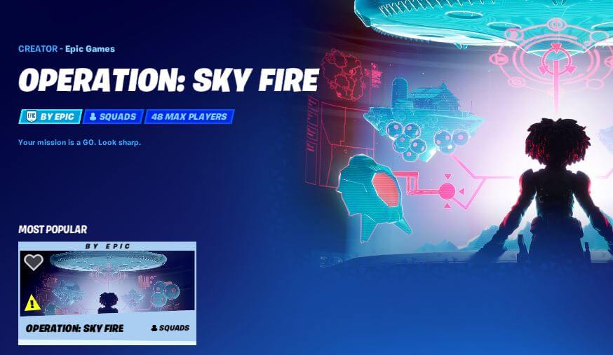 Fortnite Live Event Sky Fire Game Mode