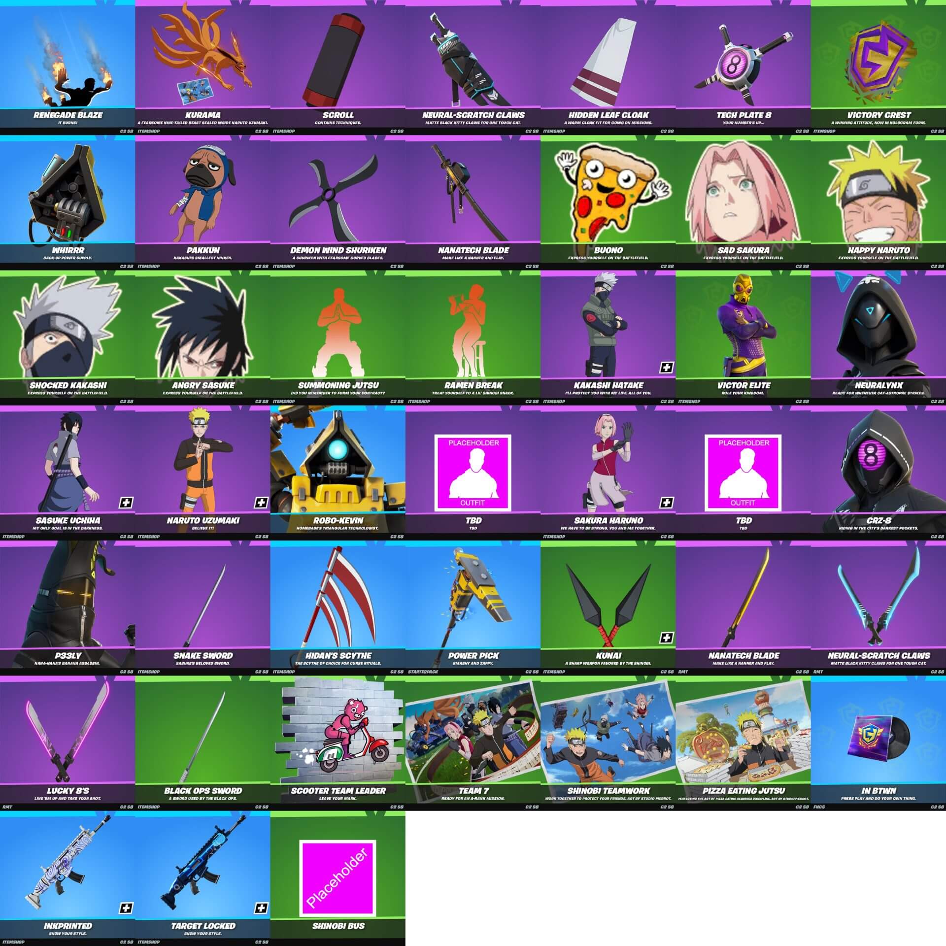 Fortnite Update v18.40: Adds Naruto, Mechs, and More