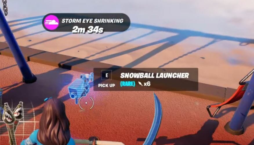 Deal Damage and Find Snowball Launcher Fortnite