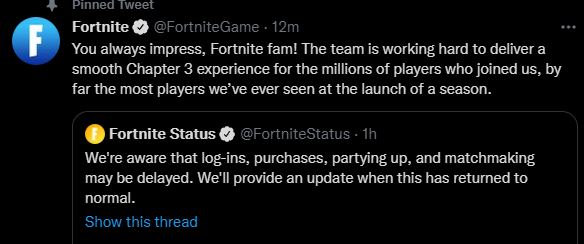 Fortnite Waiting in a Queue