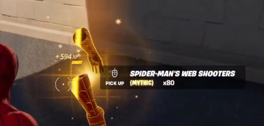 Spider-Mans Web Shooters in Fortnite