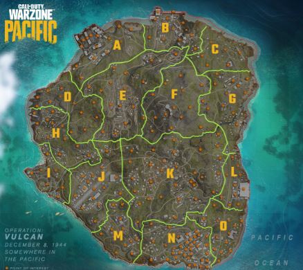 Warzone Pacific Map