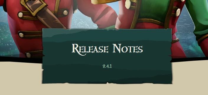 January 20 2022 Sea of Thieves Update