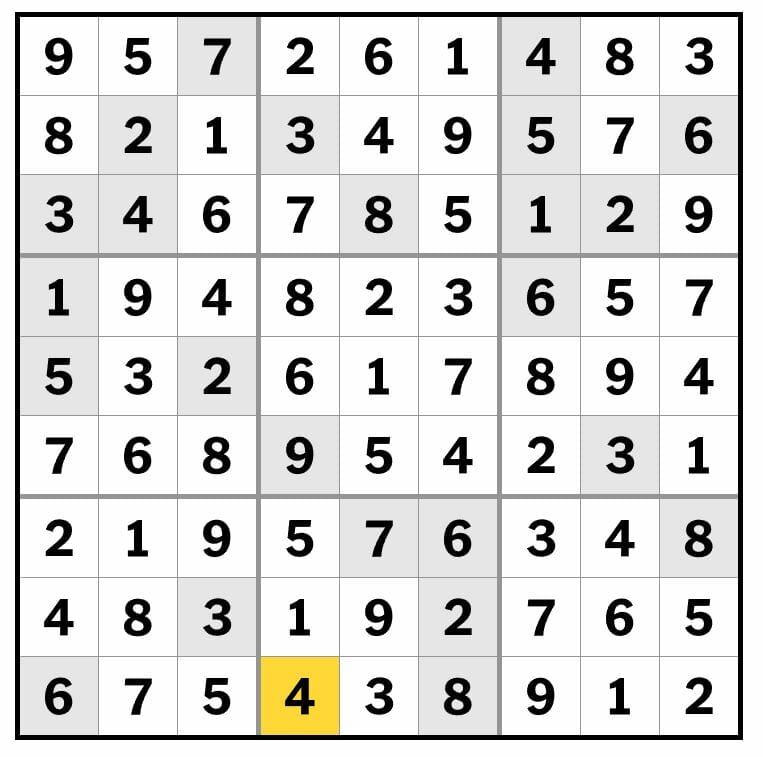 NY Times Sudoku Easy, Medium & Hard Solutions - 28th January 2022 New ...