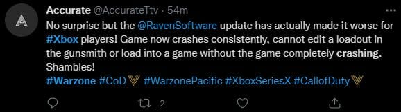 Xbox Warzone Keeps Crashing