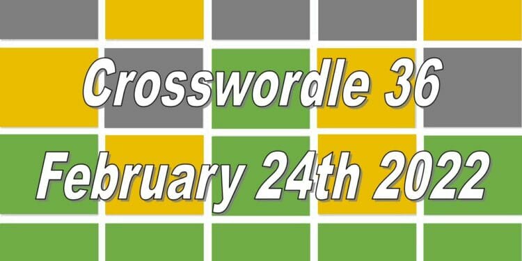 Crosswordle 36
