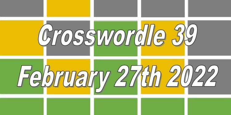 Crosswordle 39