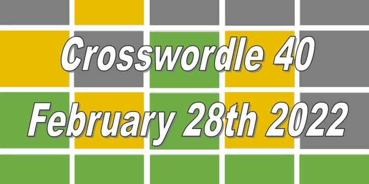 Crosswordle 40
