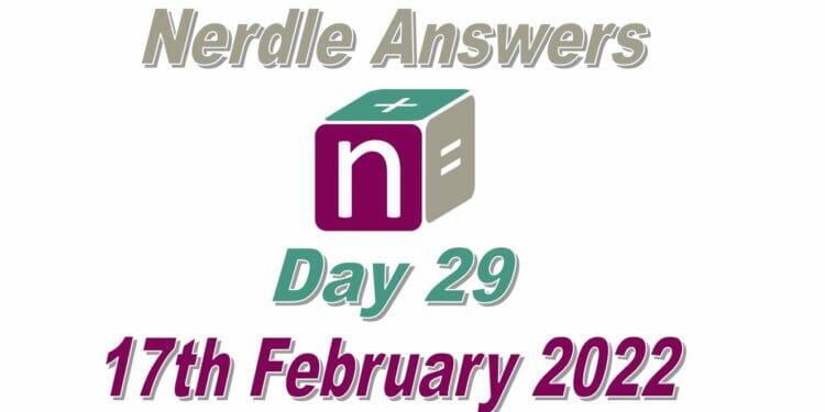Nerdle Answers - 17th February 2022