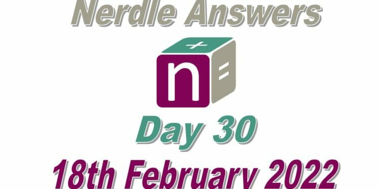 Nerdle Answers - 18th February 2022