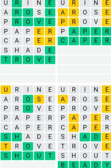 Solve Today's Quordle Puzzle and Check Out Previous Answers