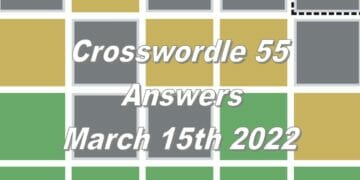 Crosswordle 55 - 15th March 2022