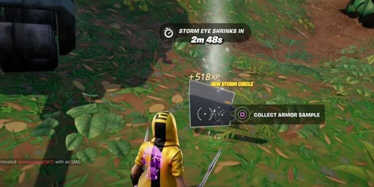 Damage a Tank to Collect Armor Samples Location - Fortnite