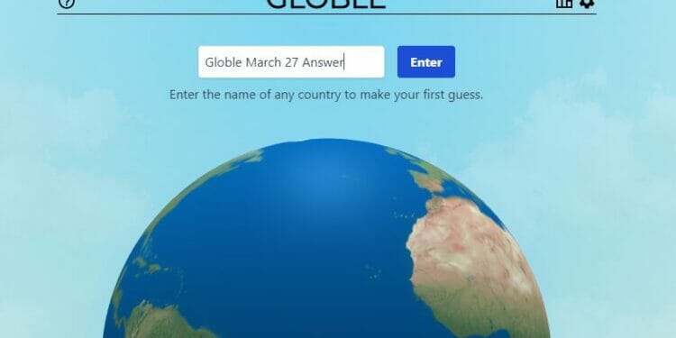 Globle Answer March 27 Mystery Country Hints