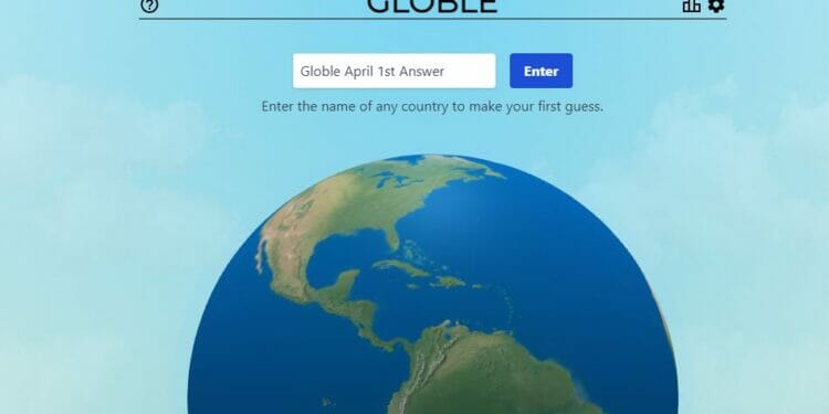 Globle April 1st 2022 Answer Mystery Country