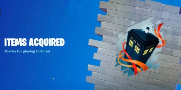 How To Redeem Free Fortnite Tardis Spray Code Doctor Who Fortnite