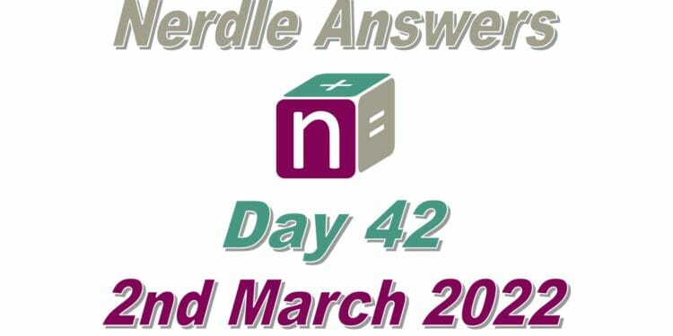 Nerdle 42 Answers - 2nd March 2022
