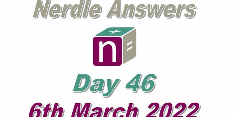 Nerdle 46 Answer - 6th March 2022