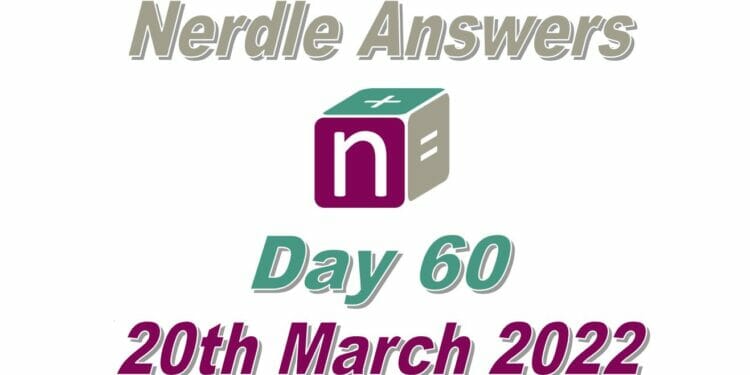 Nerdle 60 Answers - 20th March 2022