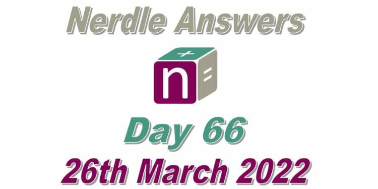 Nerdle 66 Answers - 26th March 2022