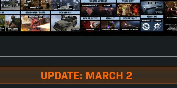 Warzone Update 1.54 Patch Notes March 2 2022