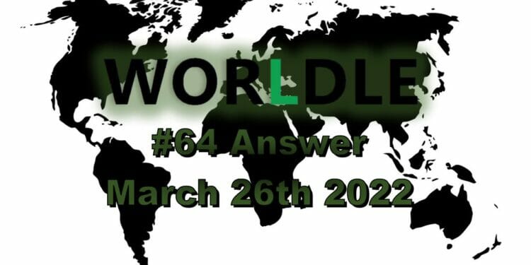 Worldle 64 - March 26th 2022